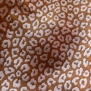 kate spade Pink and Cognac Leopard-Print Satin dress pants defaced